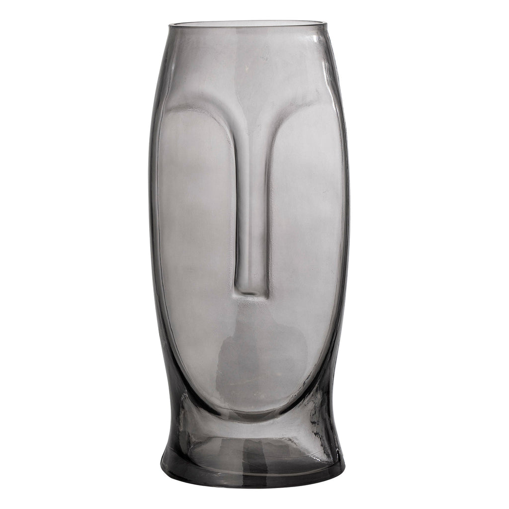 Bloomingville Ditta Vase, Grey, Glass - Lund und Larsen
