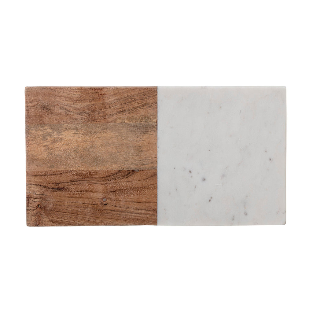 Bloomingville Gya Cutting Board, White, Marble - Lund und Larsen