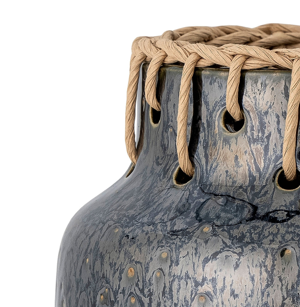 Bloomingville Janel Vase, Black, Ceramic - Lund und Larsen