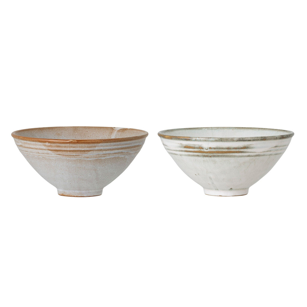 Bloomingville Masami Bowl, White, Stoneware - Lund und Larsen