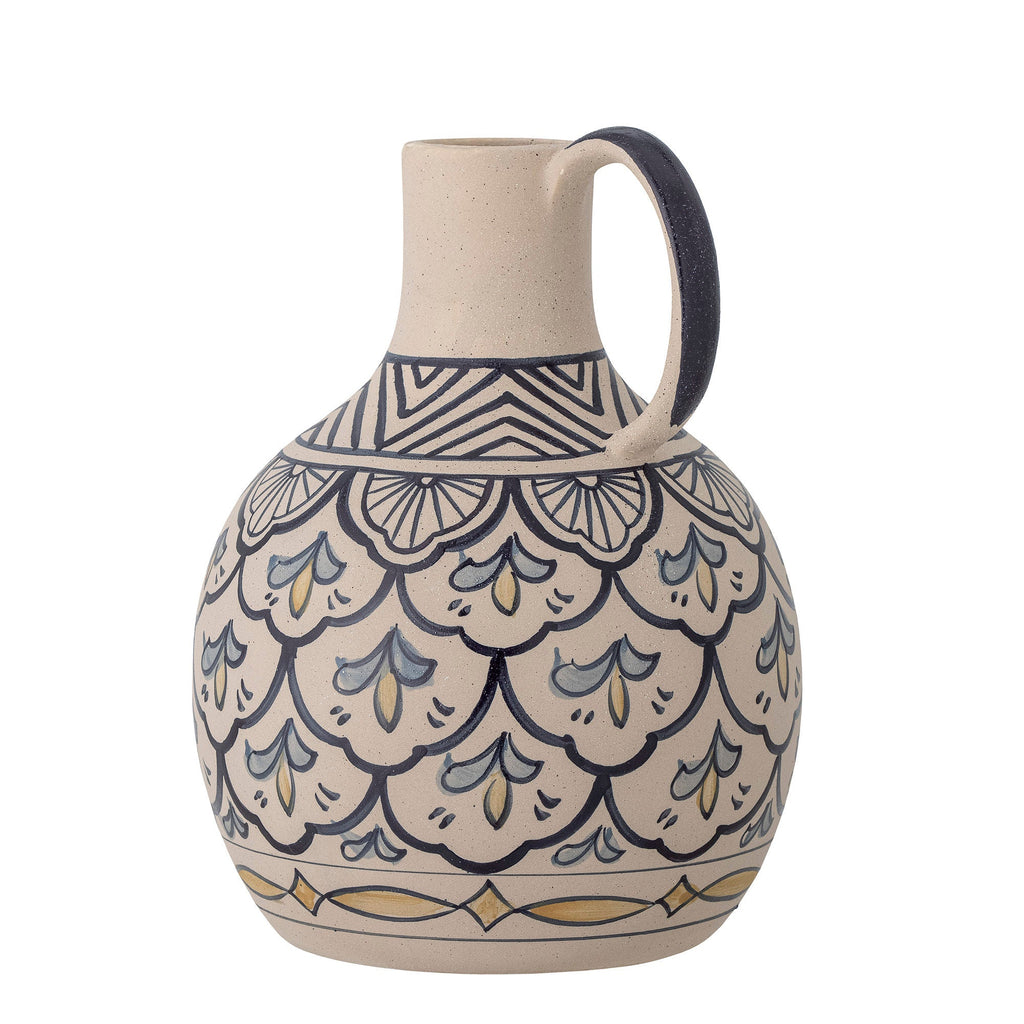 Bloomingville Nadya Vase, Blue, Stoneware - Lund und Larsen