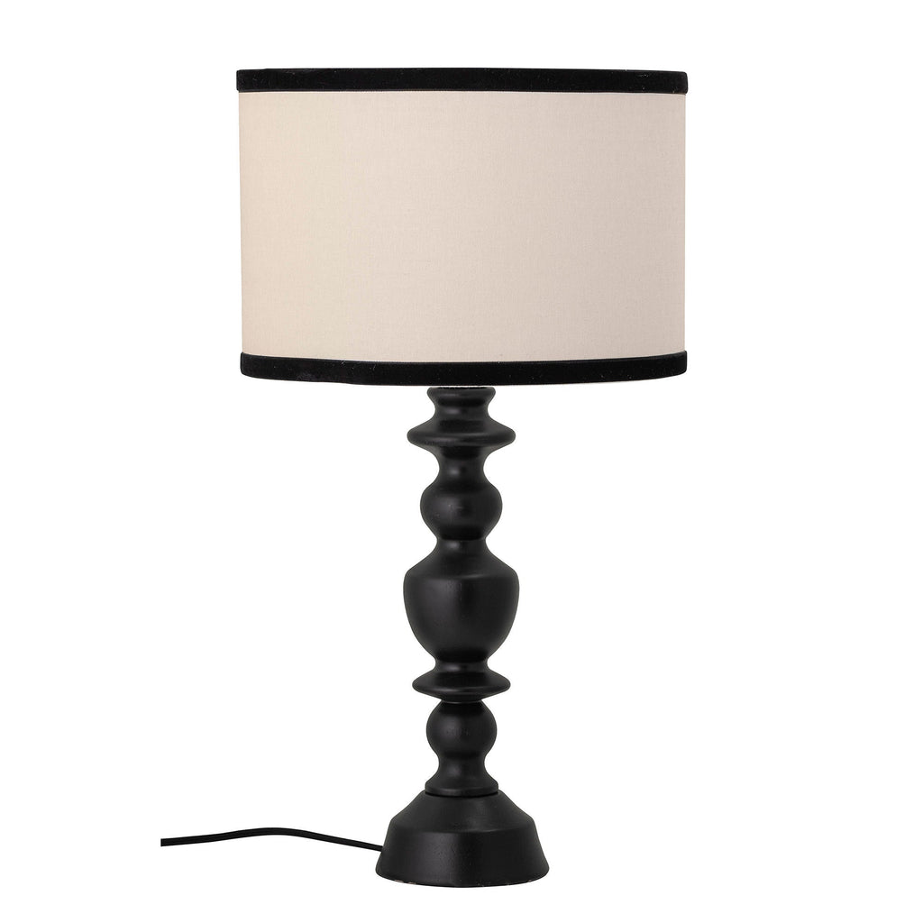 Bloomingville Sela Table lamp, Black, Rubberwood - Lund und Larsen