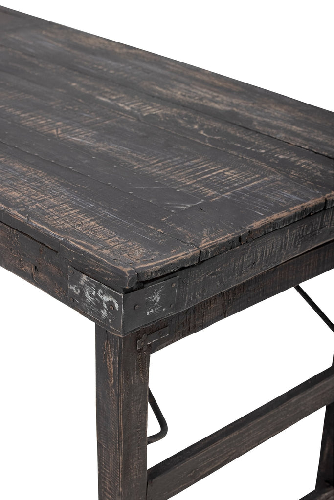 Creative Collection Cali Console Table, Black, Reclaimed Wood - Lund und Larsen