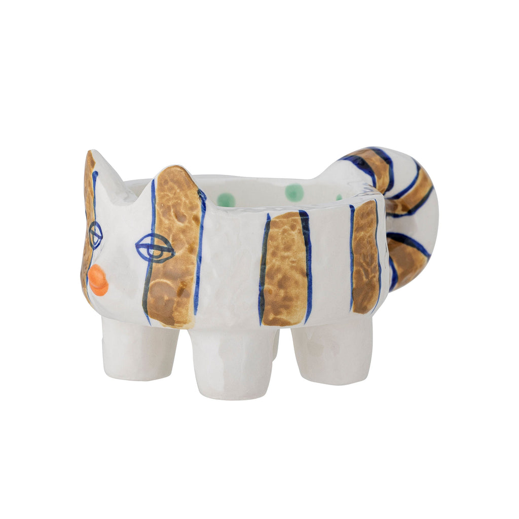 Bloomingville Caty Kerzenhalter, Braun, Steingut - ST Handel GmbH Abteilung Lund & Larsen