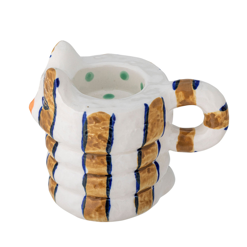 Bloomingville Caty Kerzenhalter, Braun, Steingut - ST Handel GmbH Abteilung Lund & Larsen