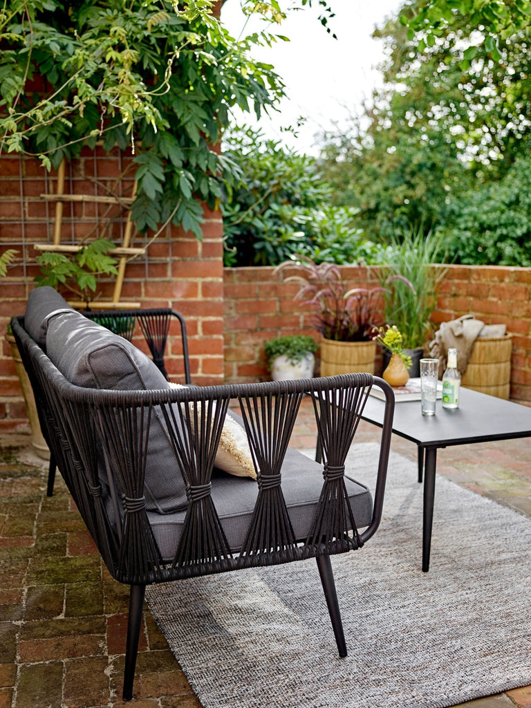 Bloomingville Peretti Teppich, Grau, Polyester - ST Handel GmbH Abteilung Lund & Larsen