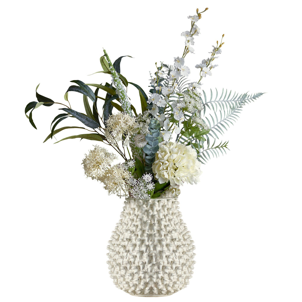 blumenbouquet künstlich Bloomingville Symphonie Blumenstrauß, Weiß, Künstliche Blumen