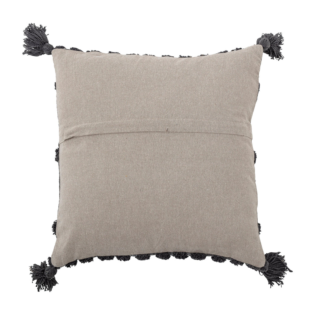 Bloomingville Adiva Cushion, Grey, Cotton - Lund und Larsen