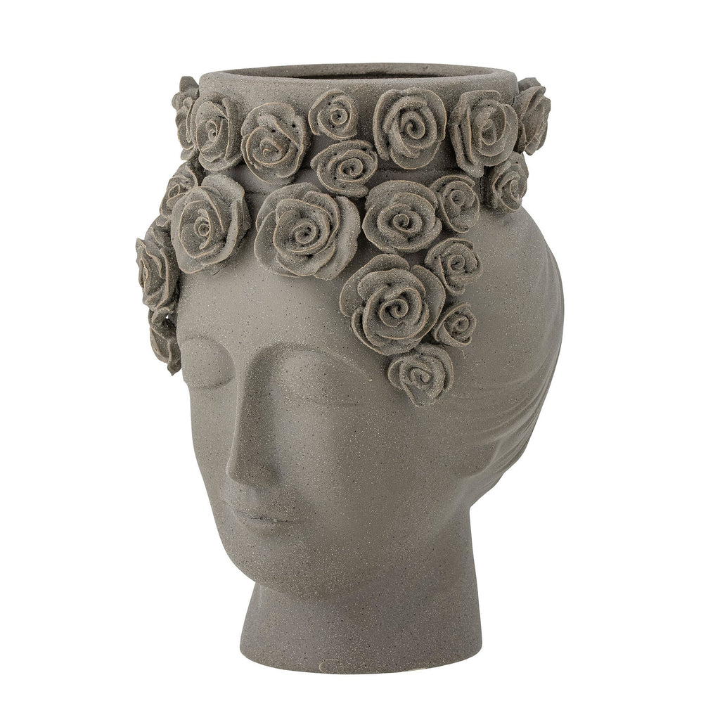 Bloomingville Akira Vase, Grey, Stoneware - Lund und Larsen