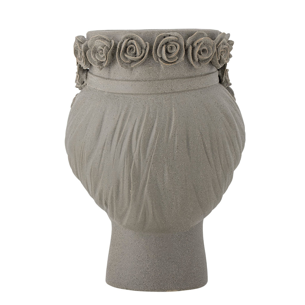 Bloomingville Akira Vase, Grey, Stoneware - Lund und Larsen