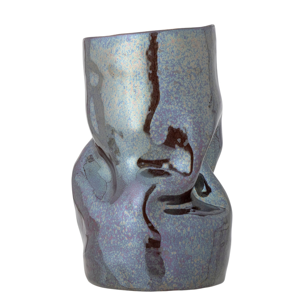 Bloomingville Apio Vase, Black, Stoneware - Lund und Larsen