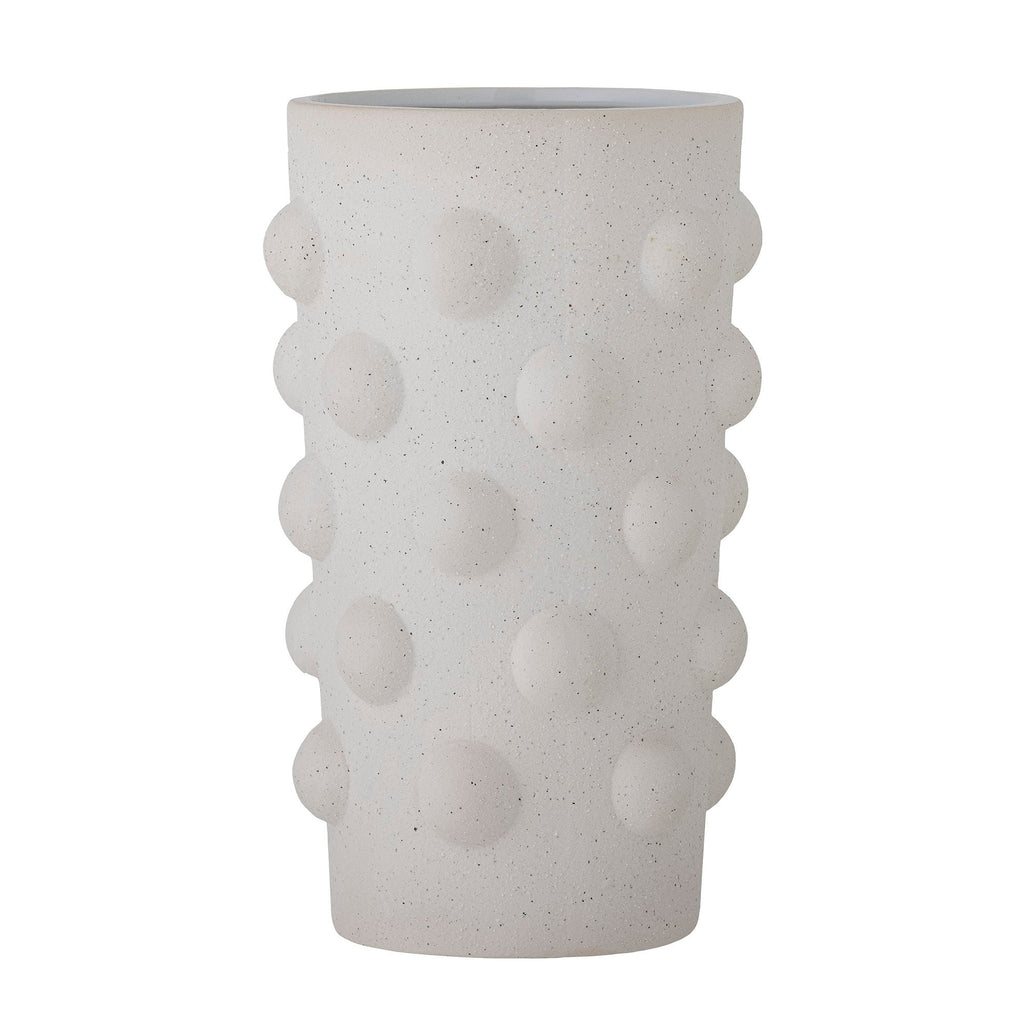 Bloomingville Artan Vase, White, Stoneware - Lund und Larsen