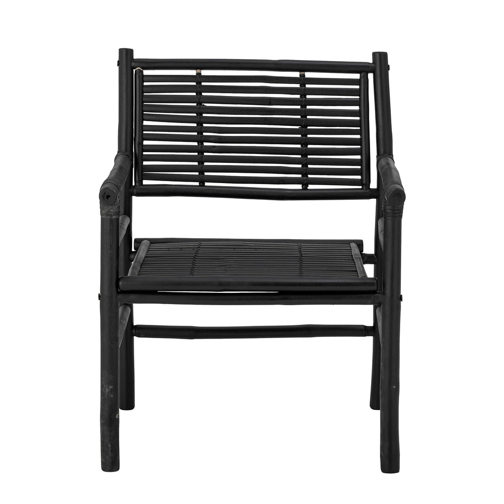 Bloomingville Coen Lounge Chair, Black, Bamboo - Lund und Larsen