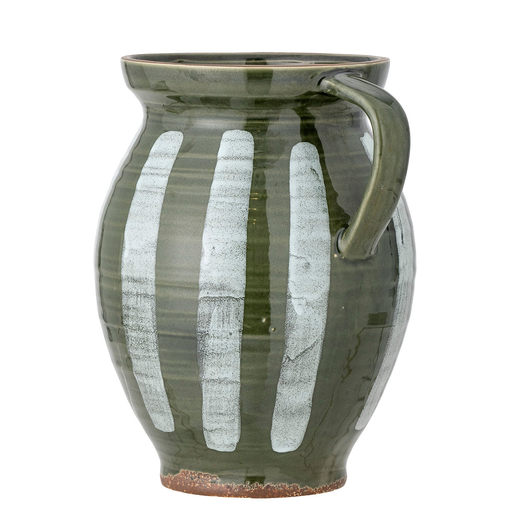 Bloomingville Frigg Vase, Green, Stoneware - Lund und Larsen