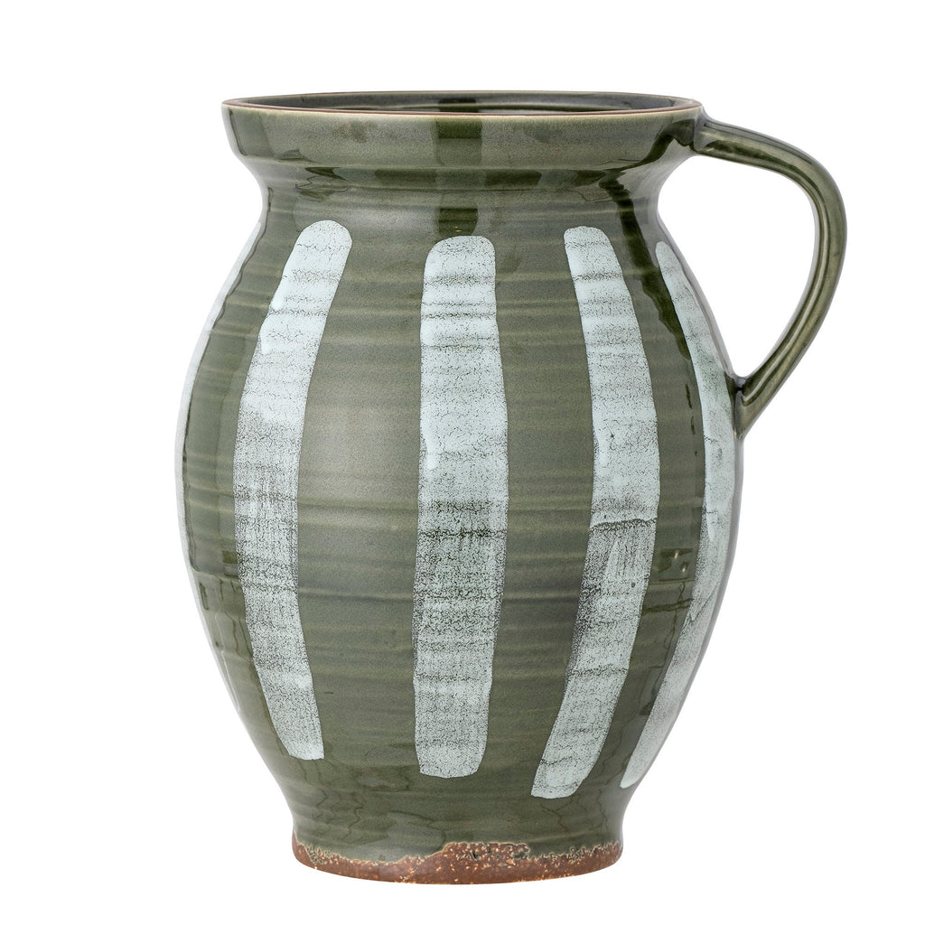 Bloomingville Frigg Vase, Green, Stoneware - Lund und Larsen