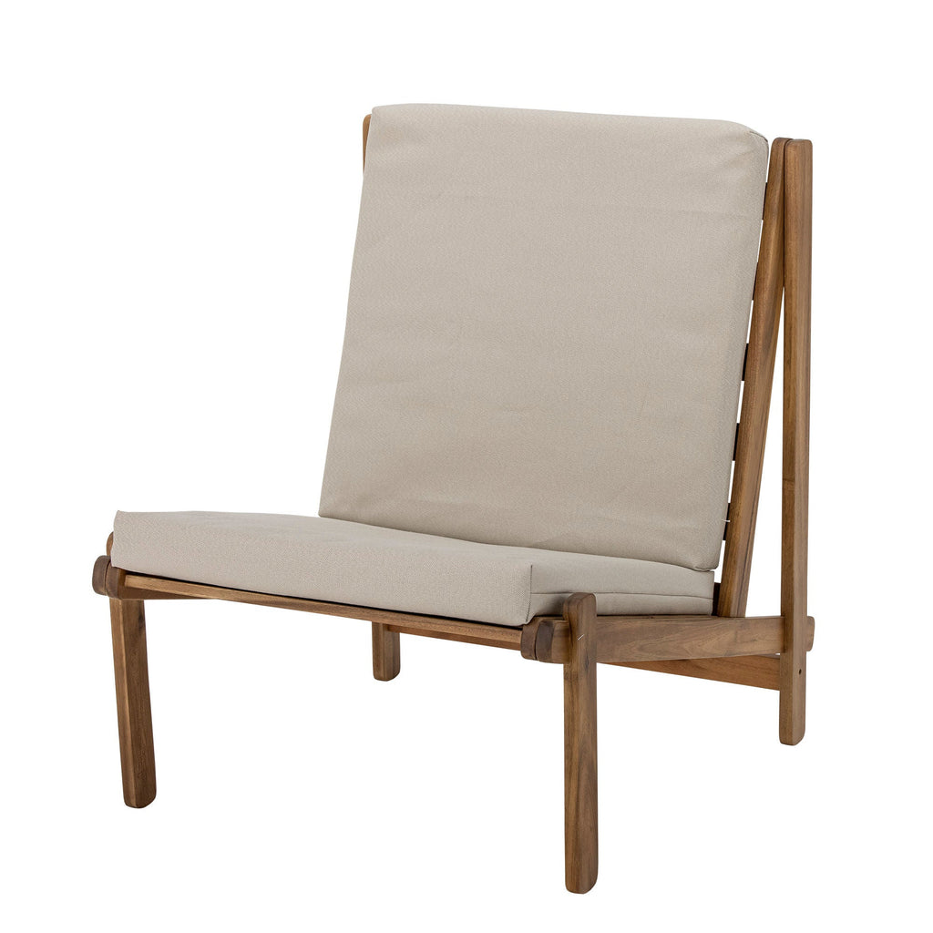 Bloomingville Gani Lounge Chair, Nature, Acacia - Lund und Larsen