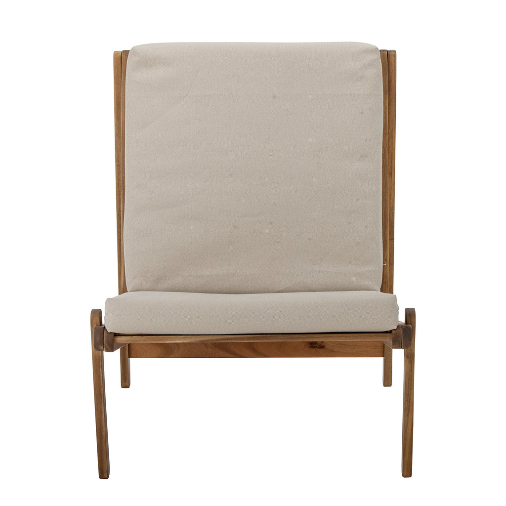 Bloomingville Gani Lounge Chair, Nature, Acacia - Lund und Larsen