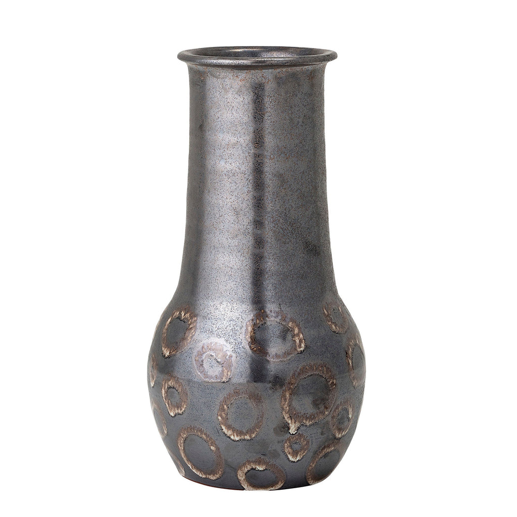 Bloomingville Gorm Deco Vase, Black, Terracotta - Lund und Larsen