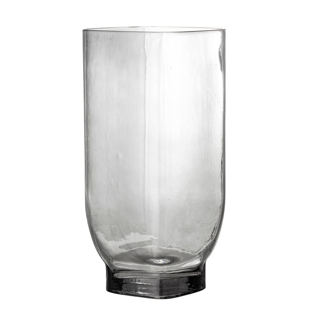 Bloomingville Irfa Vase, Grey, Glass - Lund und Larsen
