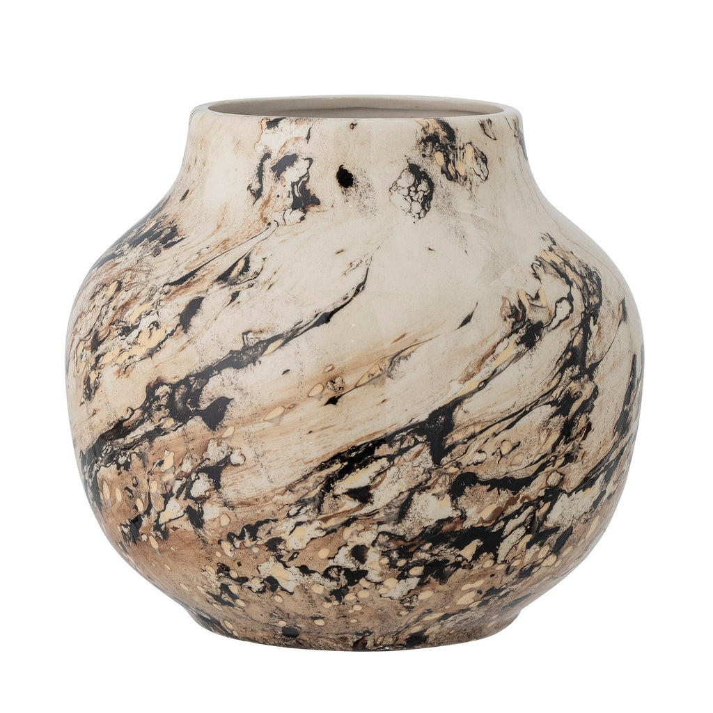 Bloomingville Janka Vase, Brown, Stoneware - Lund und Larsen