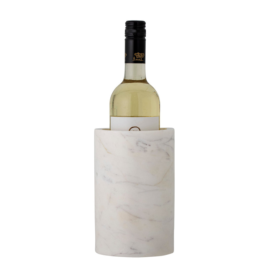 Bloomingville Manda Wine Cooler, White, Marble - Lund und Larsen