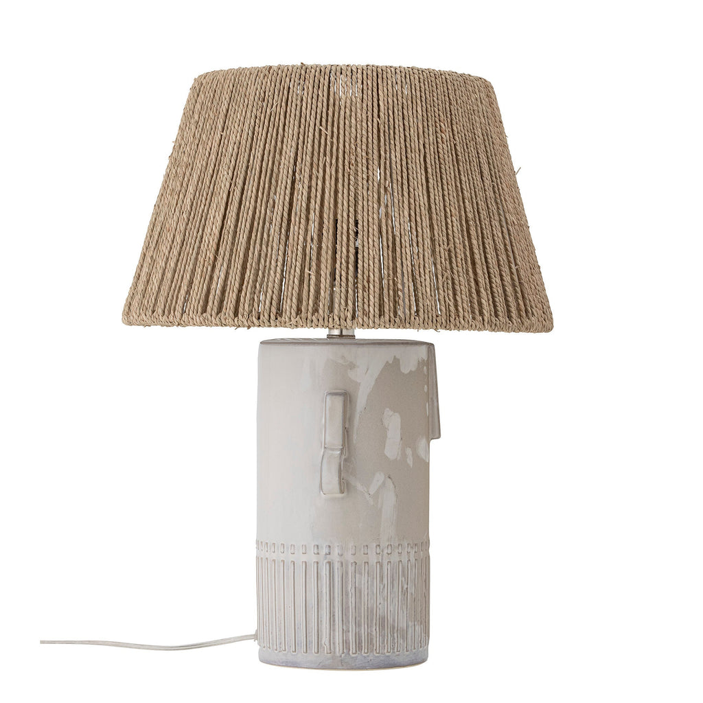 Bloomingville Rama Table lamp, White, Stoneware - Lund und Larsen