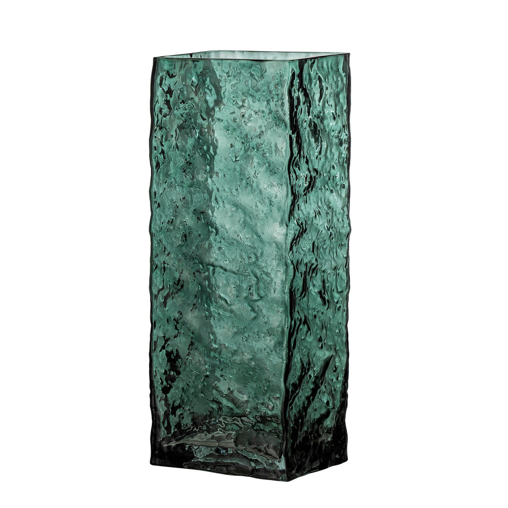 Bloomingville Remon Vase, Green, Glass - Lund und Larsen