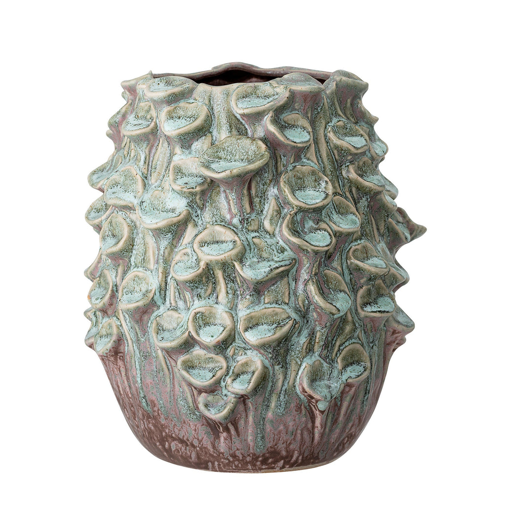 Bloomingville Rigo Vase, Green, Stoneware - Lund und Larsen