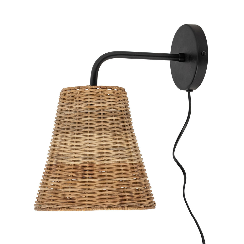Bloomingville Thed Wall Lamp, Nature, Rattan - Lund und Larsen