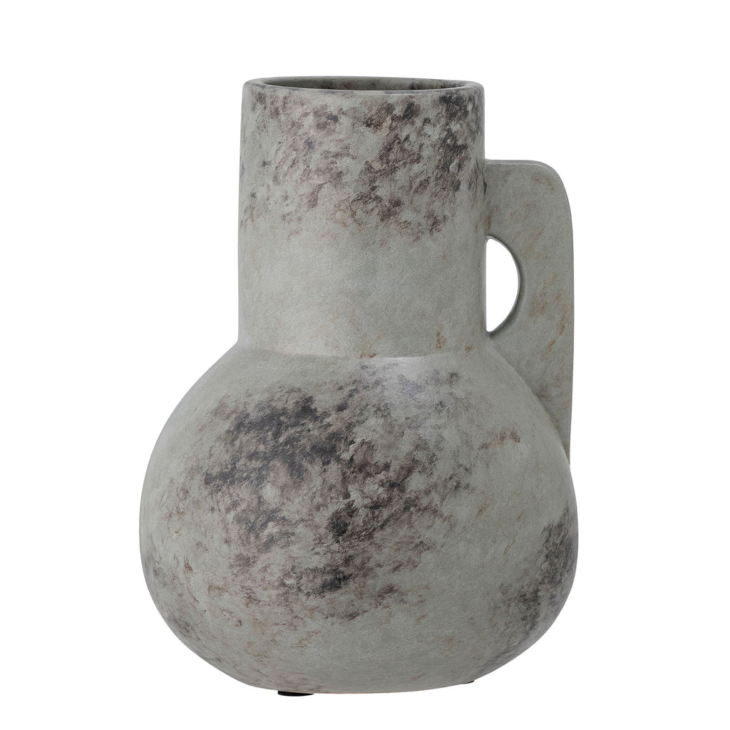 Bloomingville Tias Vase, Grey, Ceramic - Lund und Larsen