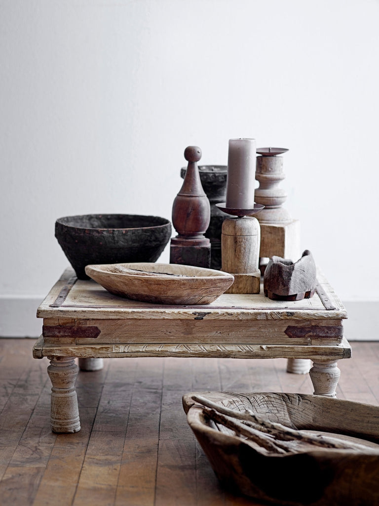 Creative Collection Fahim Pedestal, Nature, Reclaimed Wood - Lund und Larsen