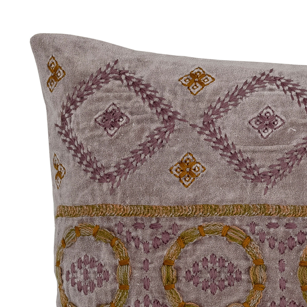 Creative Collection Felixia Cushion, Purple, Cotton - Lund und Larsen