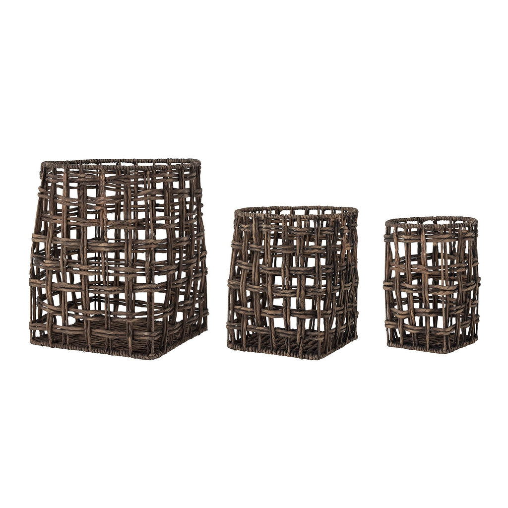 Creative Collection Fune Basket, Brown, Water Hyacinth - Lund und Larsen