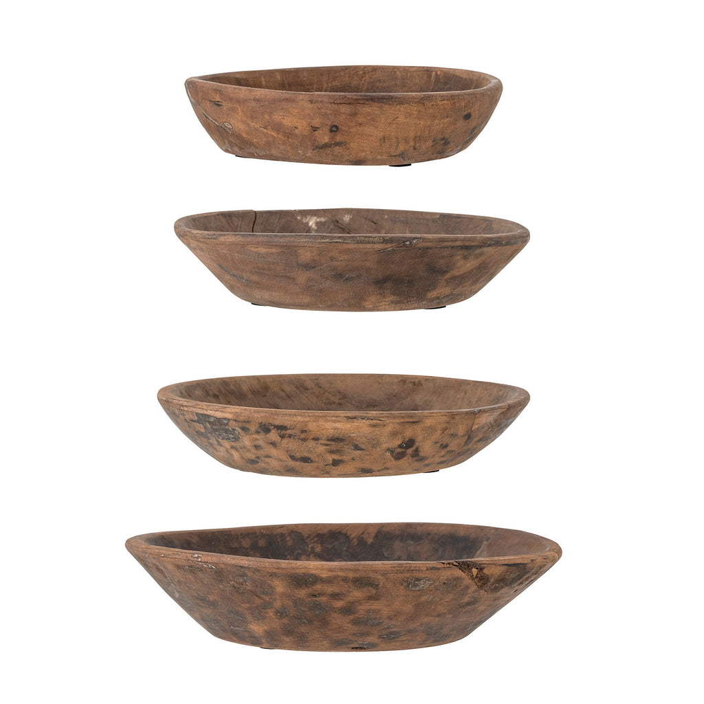 Creative Collection Gissel Bowl, Brown, Reclaimed Wood - Lund und Larsen