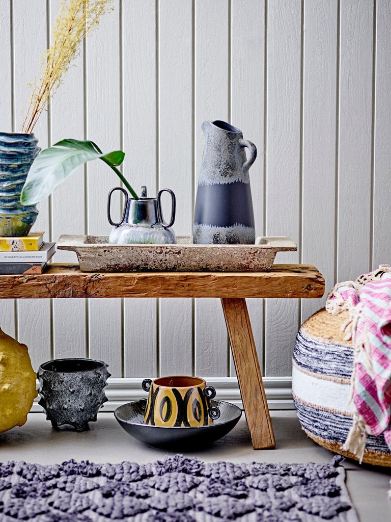 Creative Collection Kalmar Deco Vase, Yellow, Paper Mache - Lund und Larsen