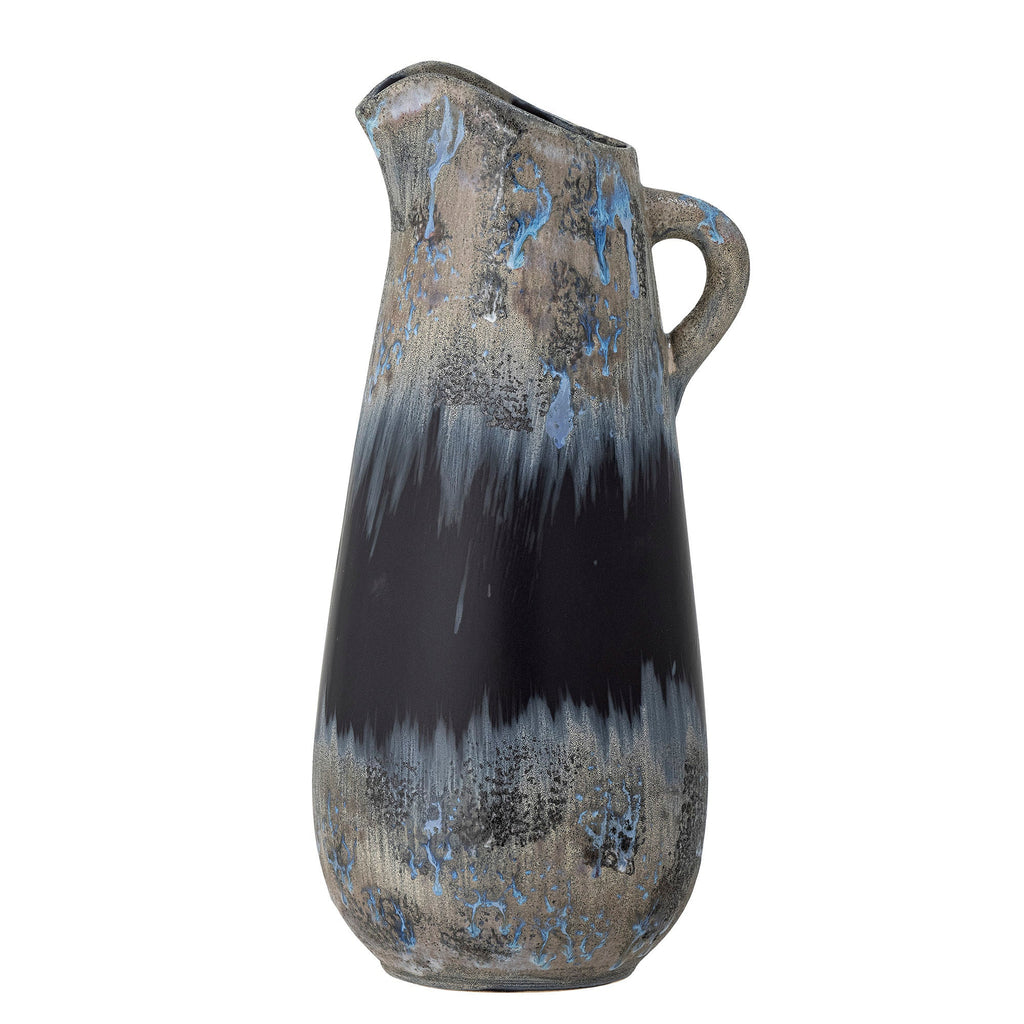 Creative Collection Khumo Vase, Black, Stoneware - Lund und Larsen