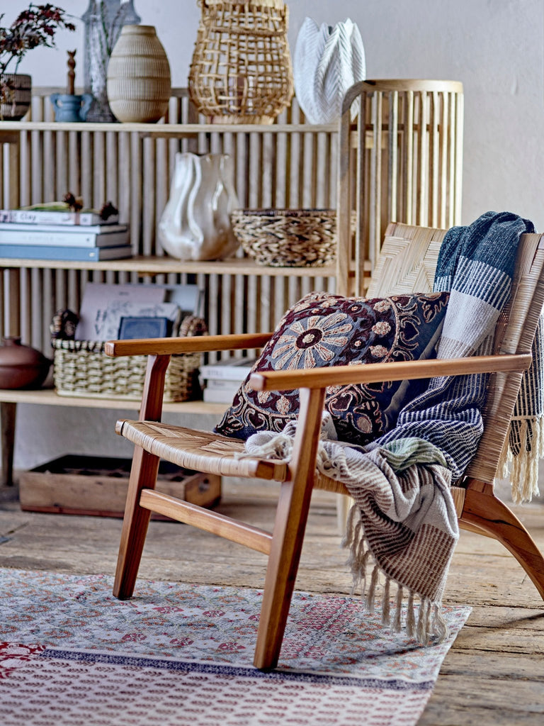 Creative Collection Mills Lounge Chair, Brown, Rattan - Lund und Larsen