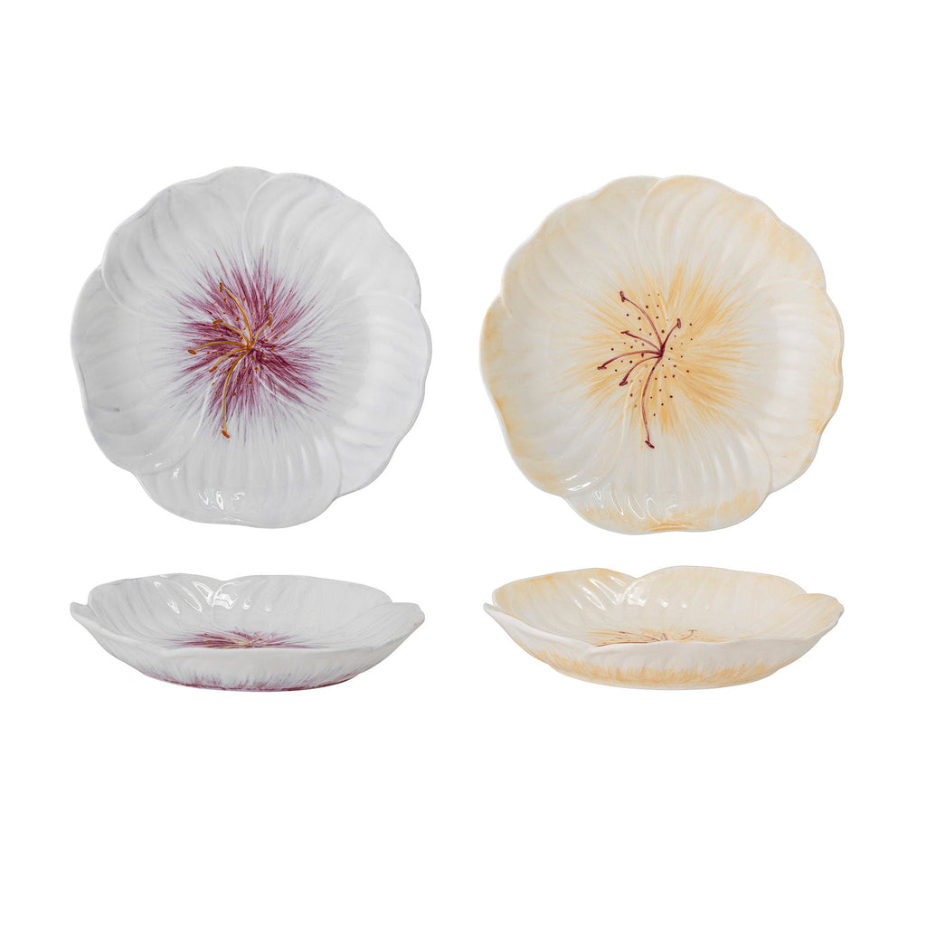 Creative Collection Mimosa Plate, Purple, Stoneware - Lund und Larsen