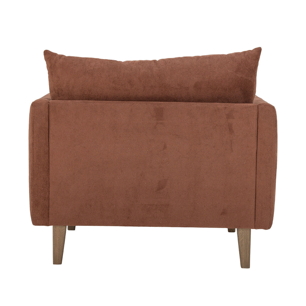 Creative Collection Thess Lounge Chair, Brown, FSC® Mix, Regain Poly - Lund und Larsen