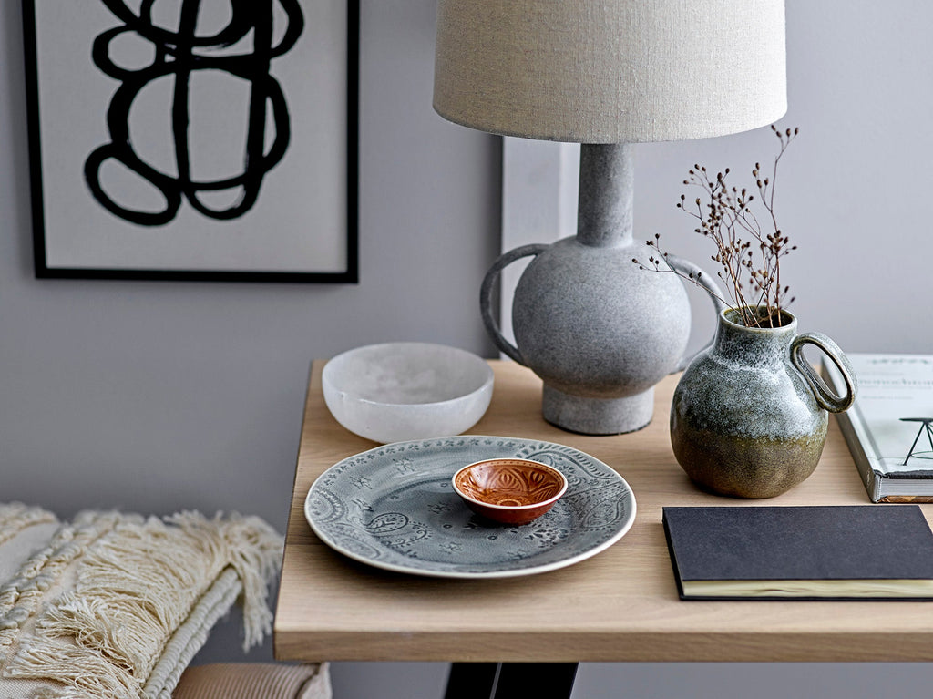Dänische Design Lampe, Grey, Terracotta - Lund und Larsen