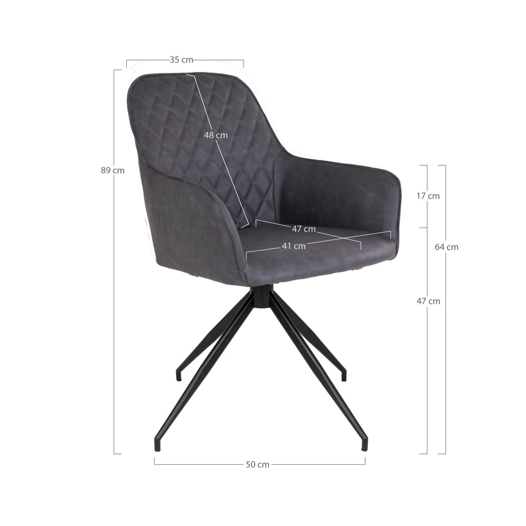 House Nordic Harbo Dining Chair with Swivel - Lund und Larsen