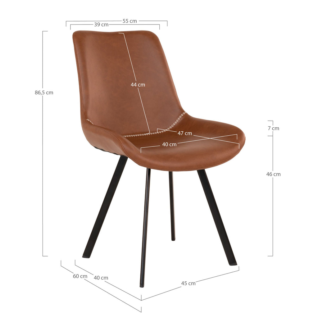 House Nordic Memphis Dining Chair - Set of 2 - Lund und Larsen