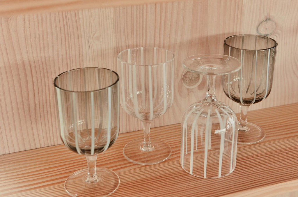 OYOY LIVING Mizu Wine Glass - Pack of 2 - Grey - Lund und Larsen