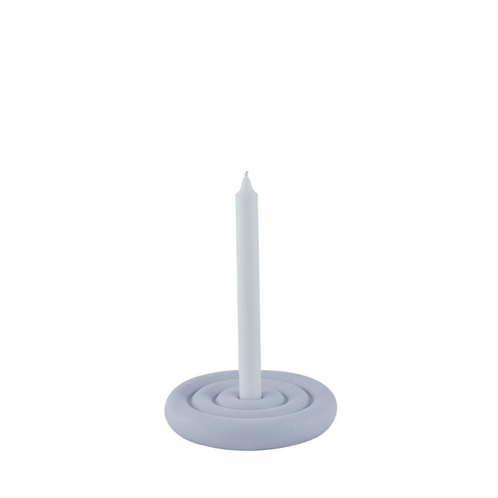 OYOY LIVING Savi Ceramic Candleholder - Low - Lavender - Lund und Larsen