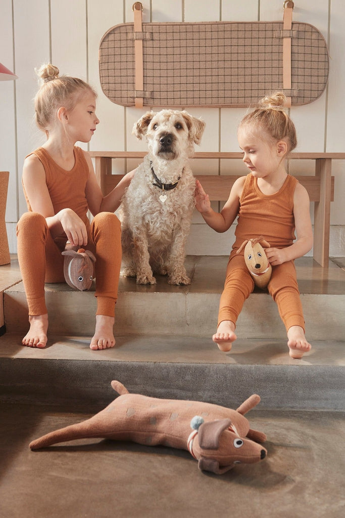 OYOY MINI Hunsi Dog with two puppies Coco & Max - Multi - Lund und Larsen