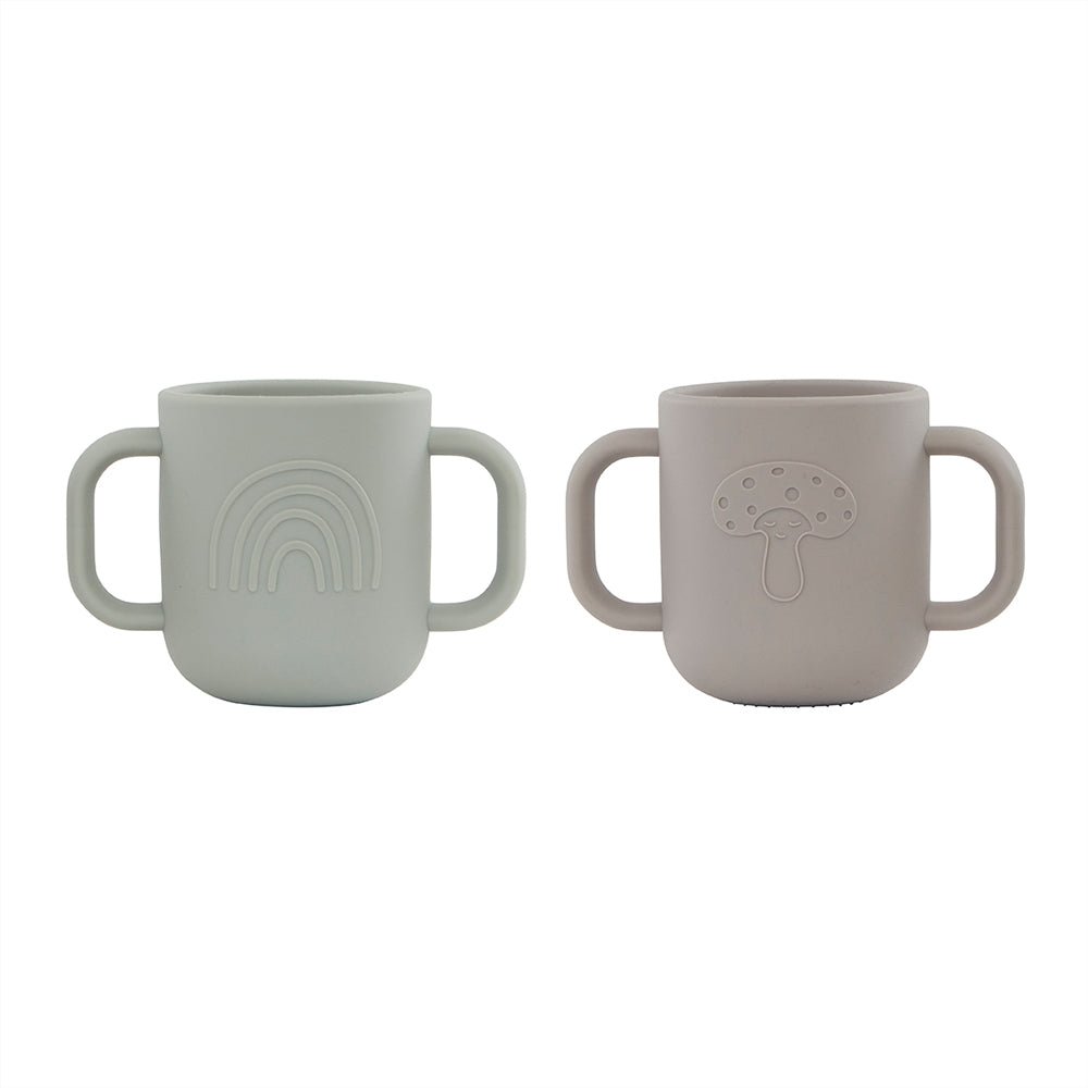 OYOY MINI Kappu Cup - Pack of 2 - Clay / Pale Mint - Lund und Larsen