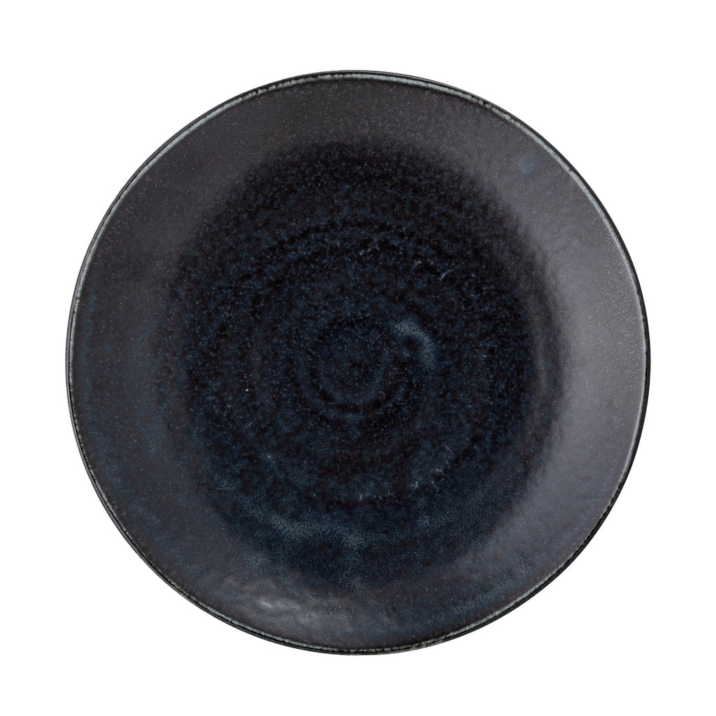 Yoko Plate, Black, Porcelain - 24cm - Lund und Larsen